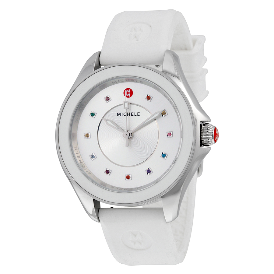 Michele MWW27A000007 Steel Quartz Watch with Mother of Pearl Dial