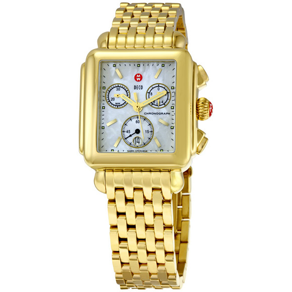 Michele W06A000210 Gold-Tone Chronograph Luxury Steel Watch
