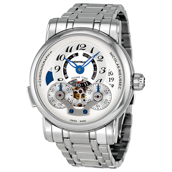 Montblanc Rieussec Automatic Gold Case 42mm Black Dial Men's Watch