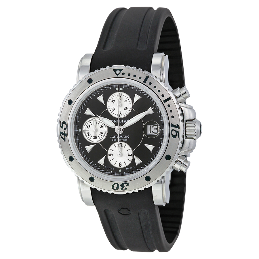 Montblanc Sport Automatic Chronograph Swiss Reps with Blacked-out Case & Face