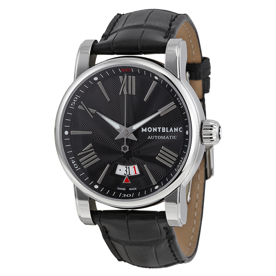 Montblanc Star Clone 102341 Luxury Men's Chronograph Automatic Black Dial Water Resistant Watch