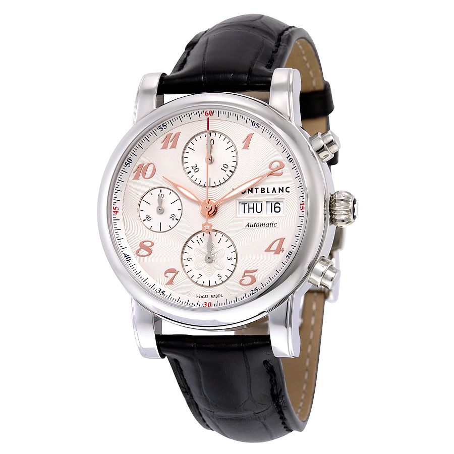 Montblanc Star 113847 Imitation Steel Case Automatic Silver Dial Luxury Watch