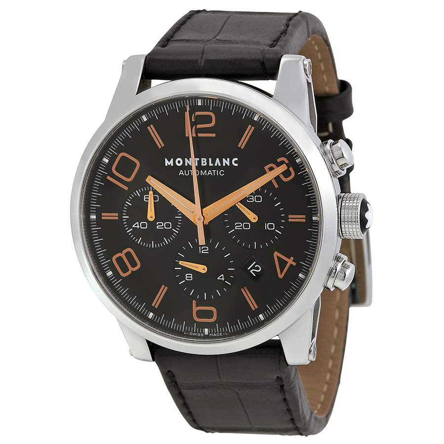 Montblanc Timewalker Clone 101548 Black Automatic Watch - Classic Diver's Design
