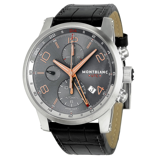 Montblanc Timewalker Clone Automatic Chronograph Jet Black Face 43mm Waterproof Mens Watch