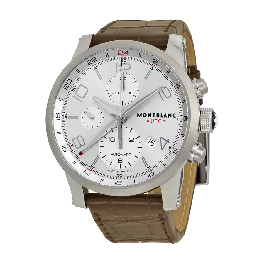 Montblanc Timewalker 107065 Silver Automatic Dial Men's Watch