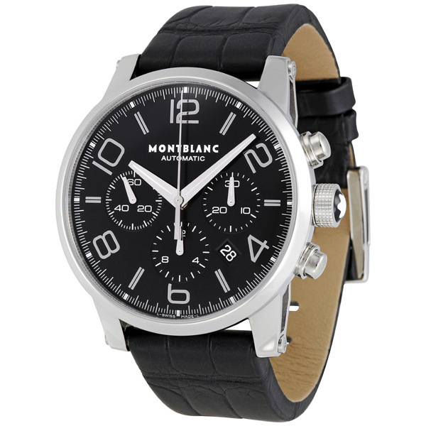Montblanc Timewalker Clone 9670 Men's Auto Watch - Precision Swiss Engineered, Black Chronograph Face