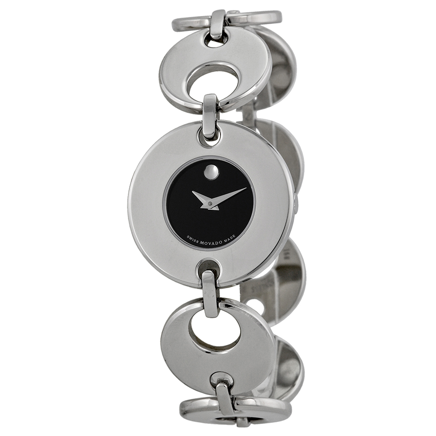 Timeless Movado Black Diver Chronograph Watch - Stainless Steel自动 300m防水