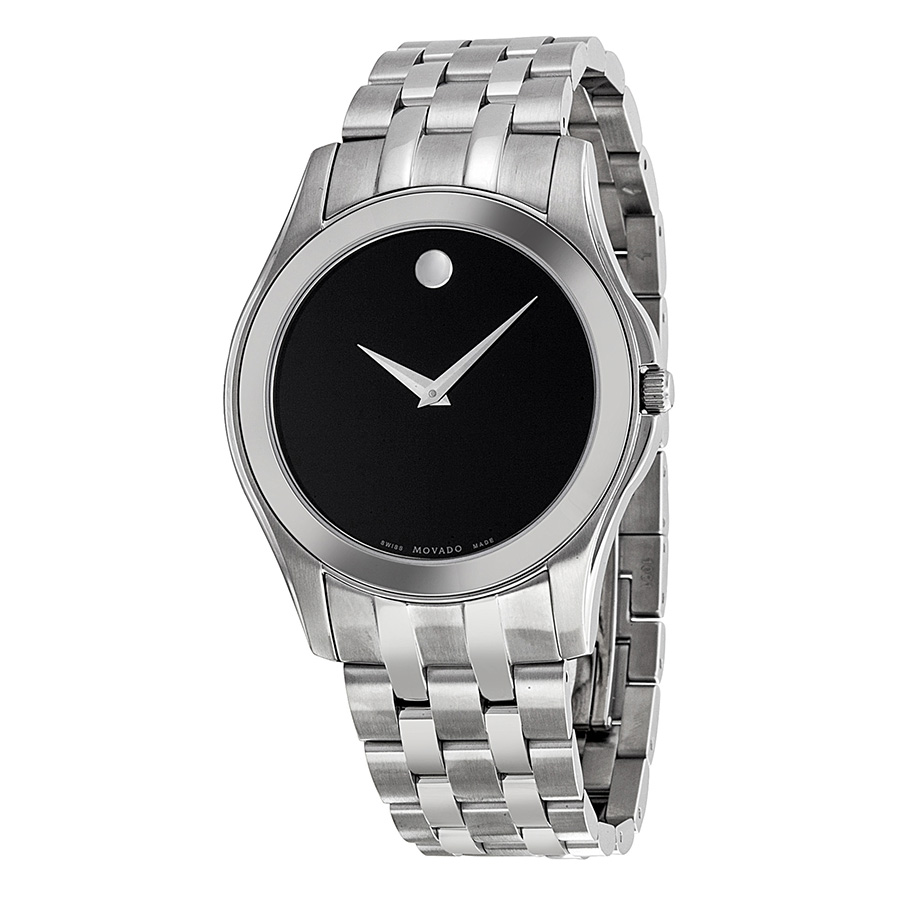 Replica Movado Modern Black Face Automatic Mens Watch - 42mm Case