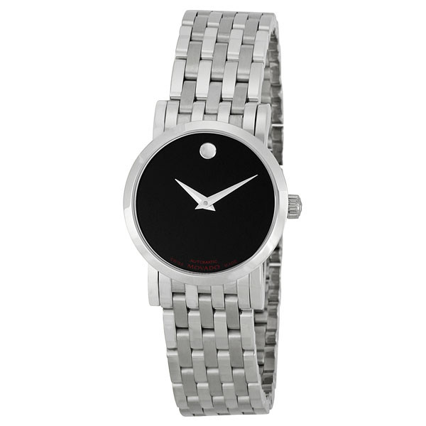 Elegant Movado 0606107 Steel & Mother-of-Pearl Watch - Fashionable Lady's Timepiece