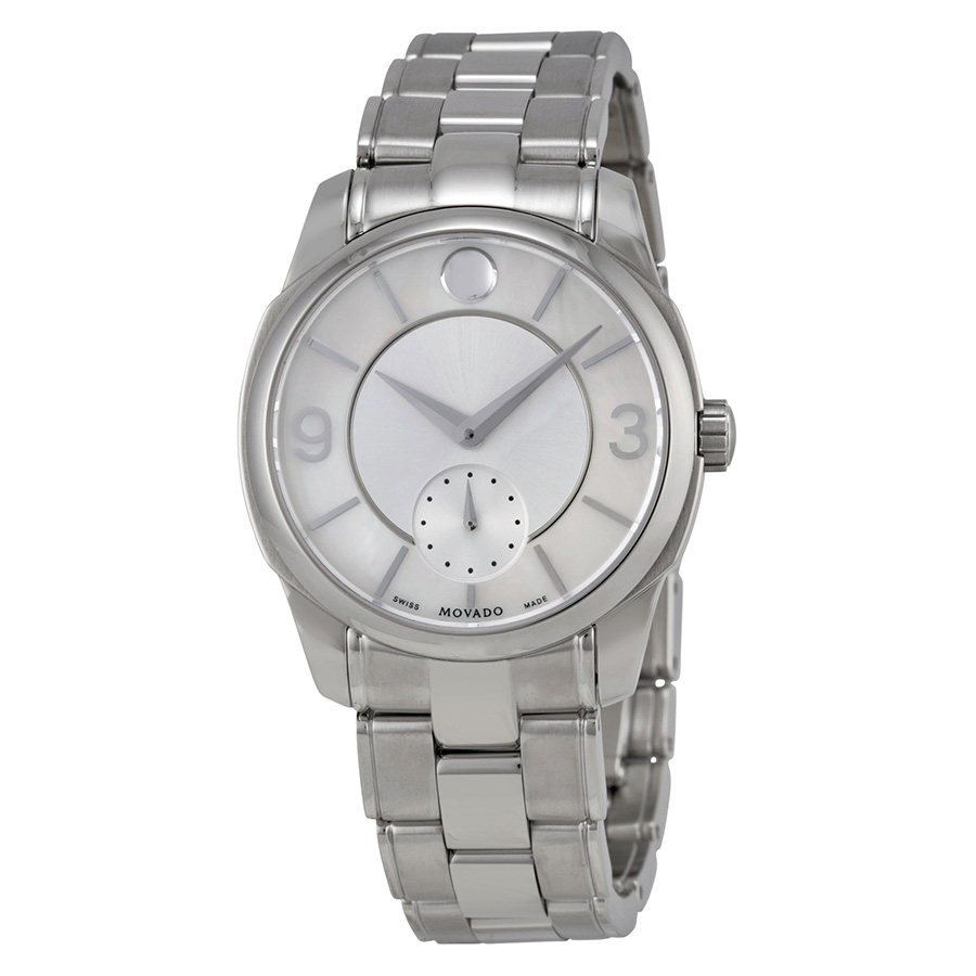 Elegant Movado 0606618 Steel & Pink mother-of-pearl Automatic Watch with Classic Charm