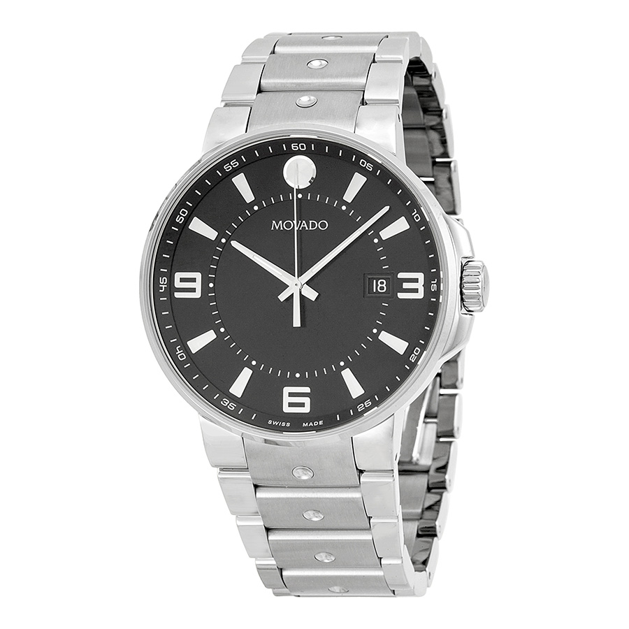 Movado 0606761 Imitation Chronograph Stainless Steel Blue Face Watch