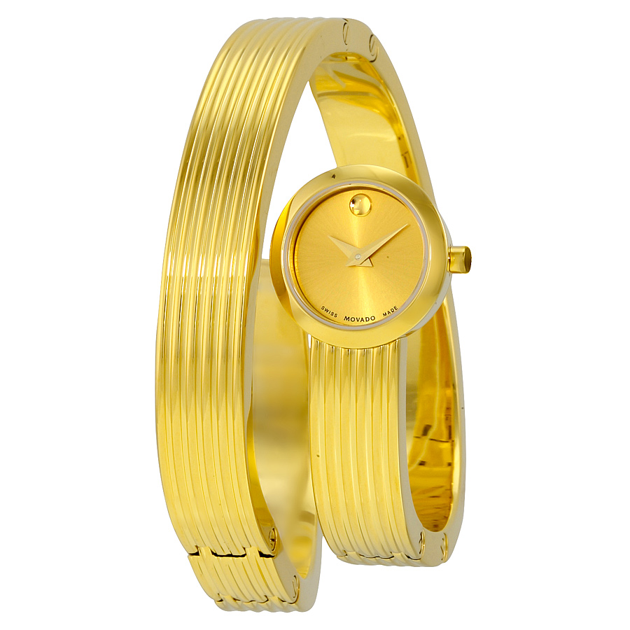 Elegant Movado Soleil in 18K Gold - Classic Swiss Design, 42mm Auto-Wind Face