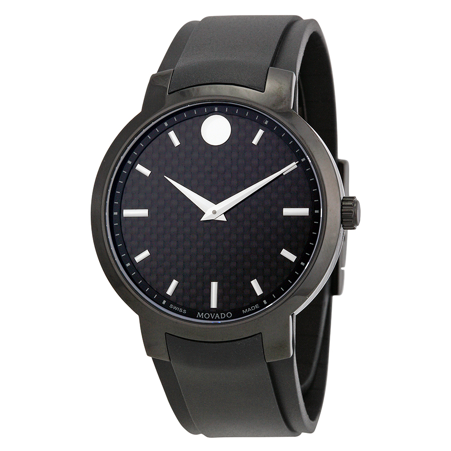 Movado Museum Classic Replica Watch with Black Leather Strap