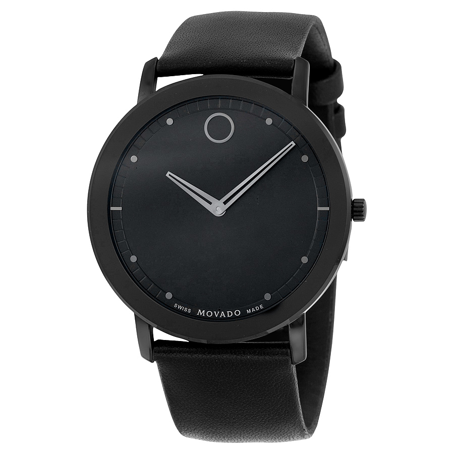Movado Timeless Classic Mens Watch - Swiss Automatic - Black Dial - Steel Case