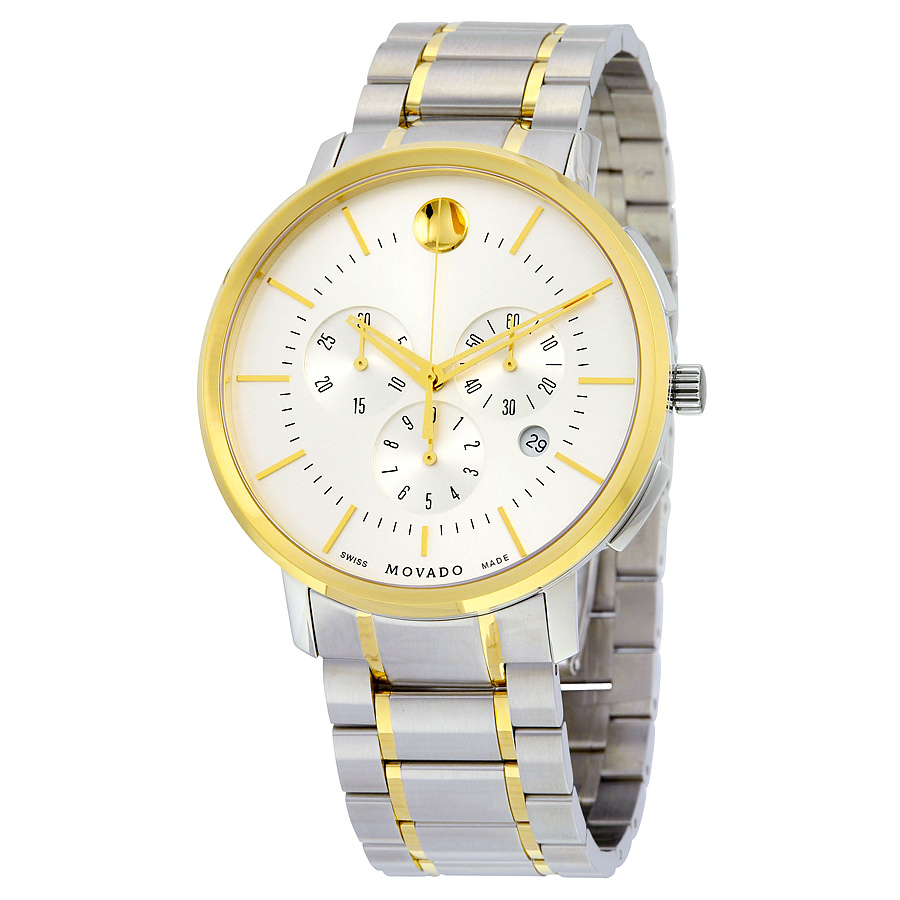 Movado Classic Timepiece 0606887 Imitation Gold Dial石英腕表