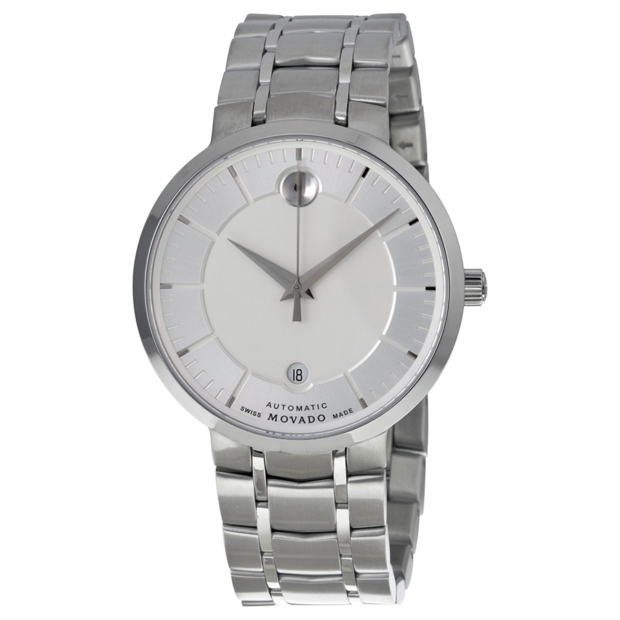 Movado Men's Timepiece 0606915: Elegant Black Dial Automatic Watch