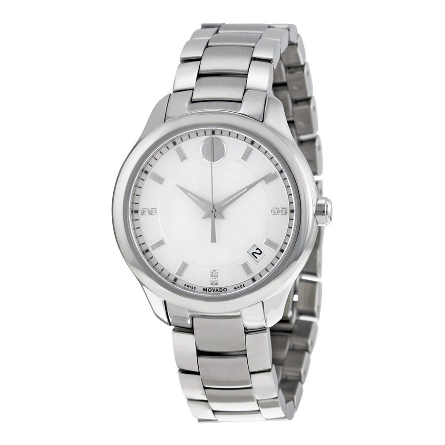 Elegant Movado Mother Of Pearl Dancer Automatic White Watch