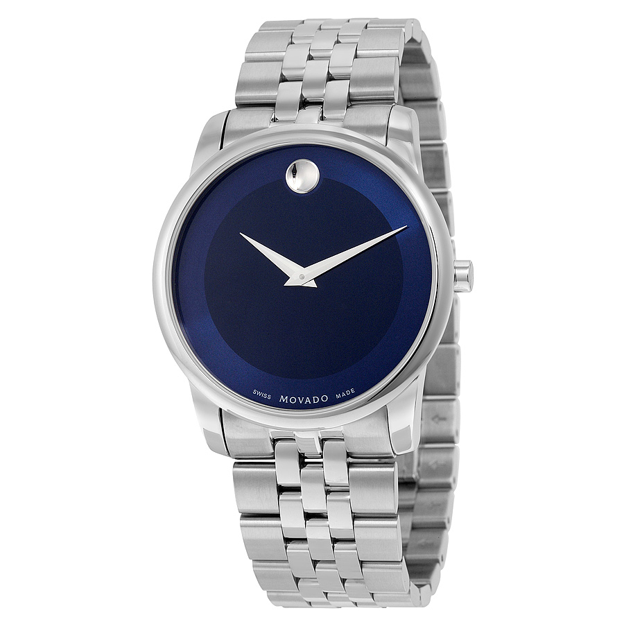 Modern Movado Chronograph 0606982 Men's Watch - Stainless Steel Case, Black Dial, Automatic Movement