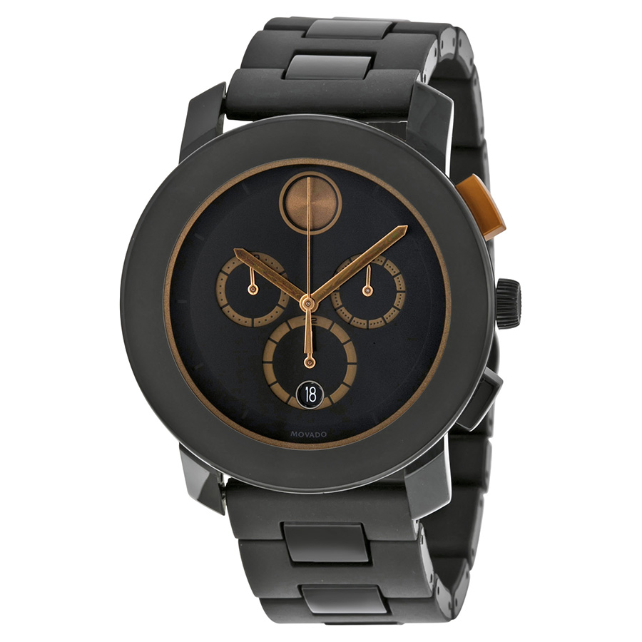 Movado Museum Black Dial Stainless Steel Minimalist Quartz Watch