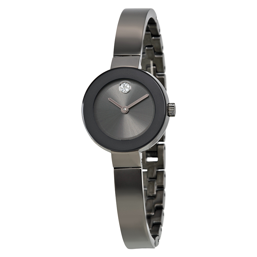Elegant Movado Ladies Watch - Swiss Automatic, Silver Tone, Diamond Accents