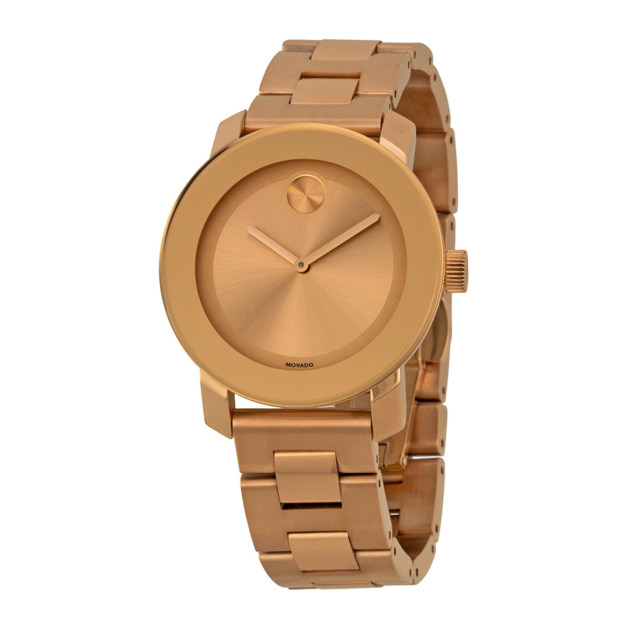 Movado Classic Fusion Rose Gold Auto Watch with Diamond Accents