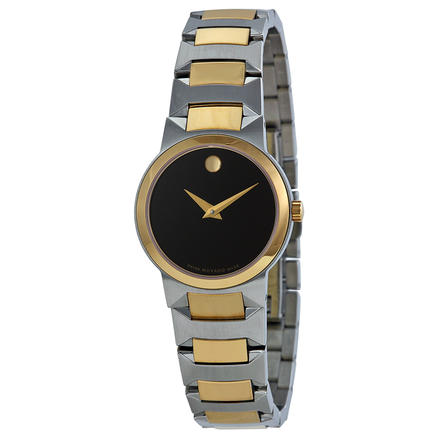 Timeless Movado Women's Watch: 606065 with Crystal Pink Face and Stainless Steel Band