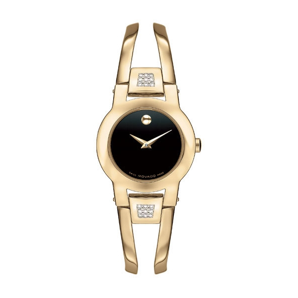 Movado Amorosa 0604984 Gold-Tone Dazzle Steel Automatic Lady's Watch