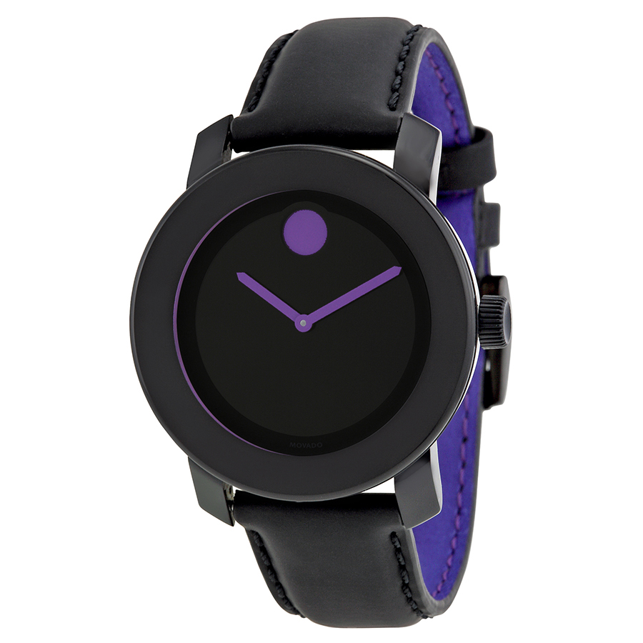 Movado Bold Series Stainless Steel Black Dial Quartz Watch