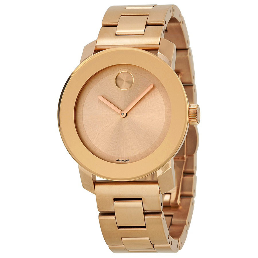 Bold Timepiece Movado 3600188 Ladies Automatic Gold-Tone Watch