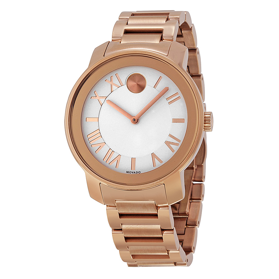 Stylish Movado Bold 3600200 Gold Ion-plated Stainless Steel自动机械表 - Chic玫瑰金面盘