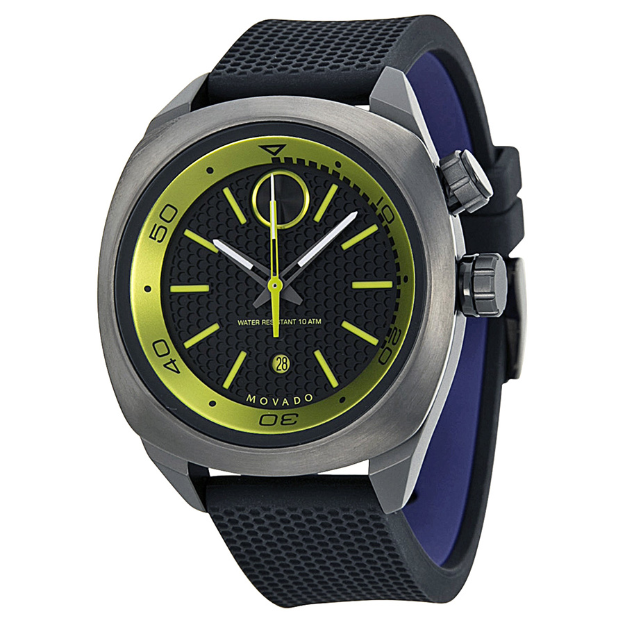 Movado Bold Chronograph 3600211 Imitation Watch - Black Carbon Face