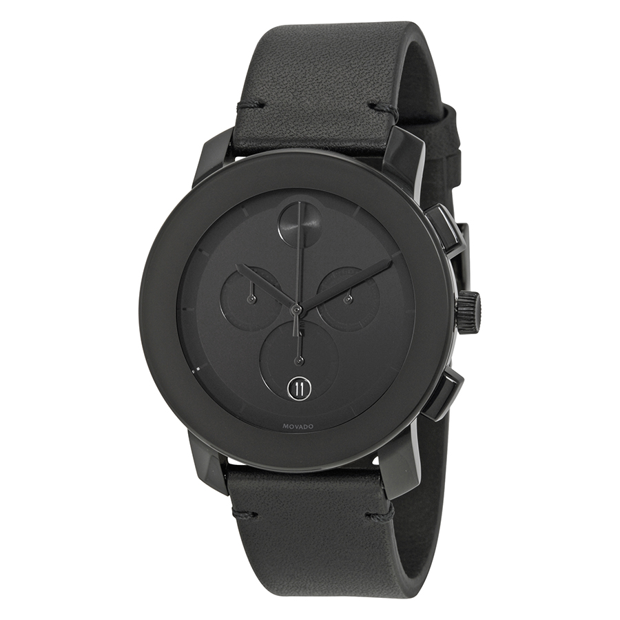 Bold 3600337 Imitation Automatic Men's Watch - Silver Case, Black Face, 42mm