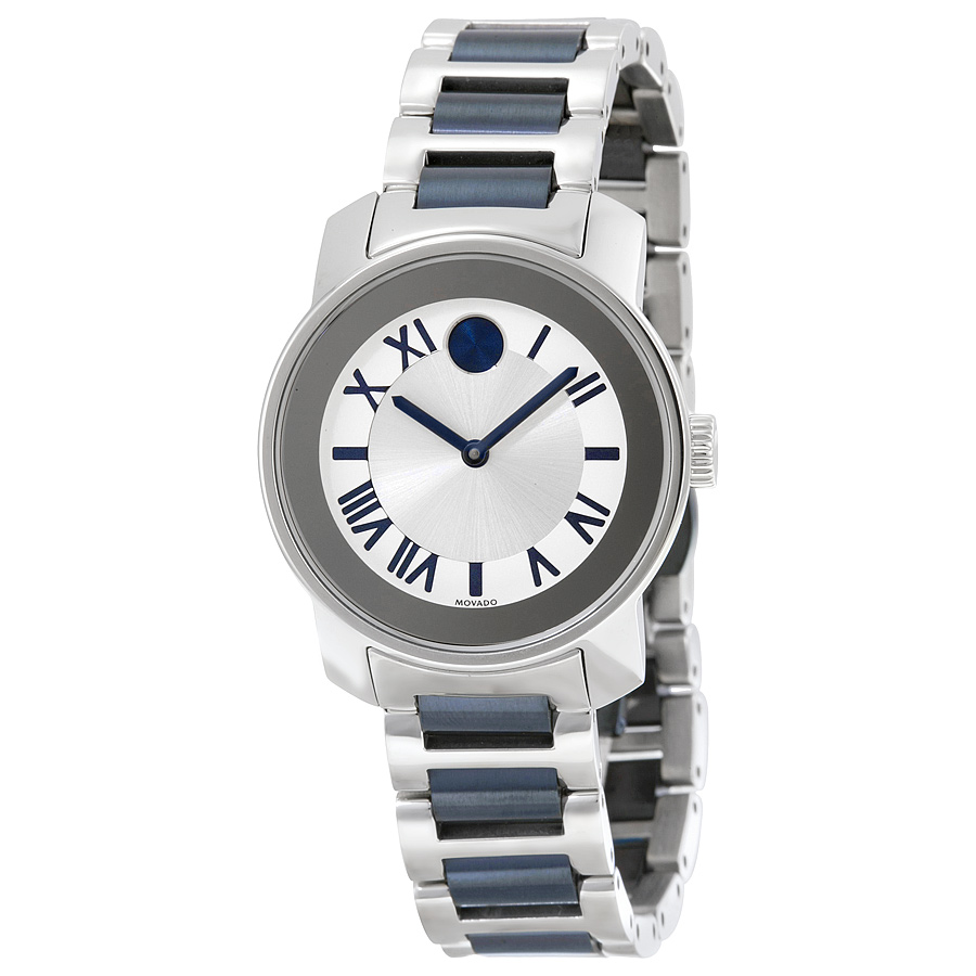 Movado Bold Automatic Silver Face 35mm Mens Watch - Swiss Craftsmanship