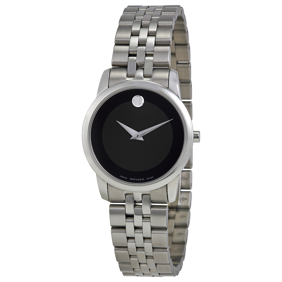 Timeless Movado Museum Quartz, 0606505 - Stainless Steel Case, Silver Dial, 38mm, Automatic, Water-Resistant Watch