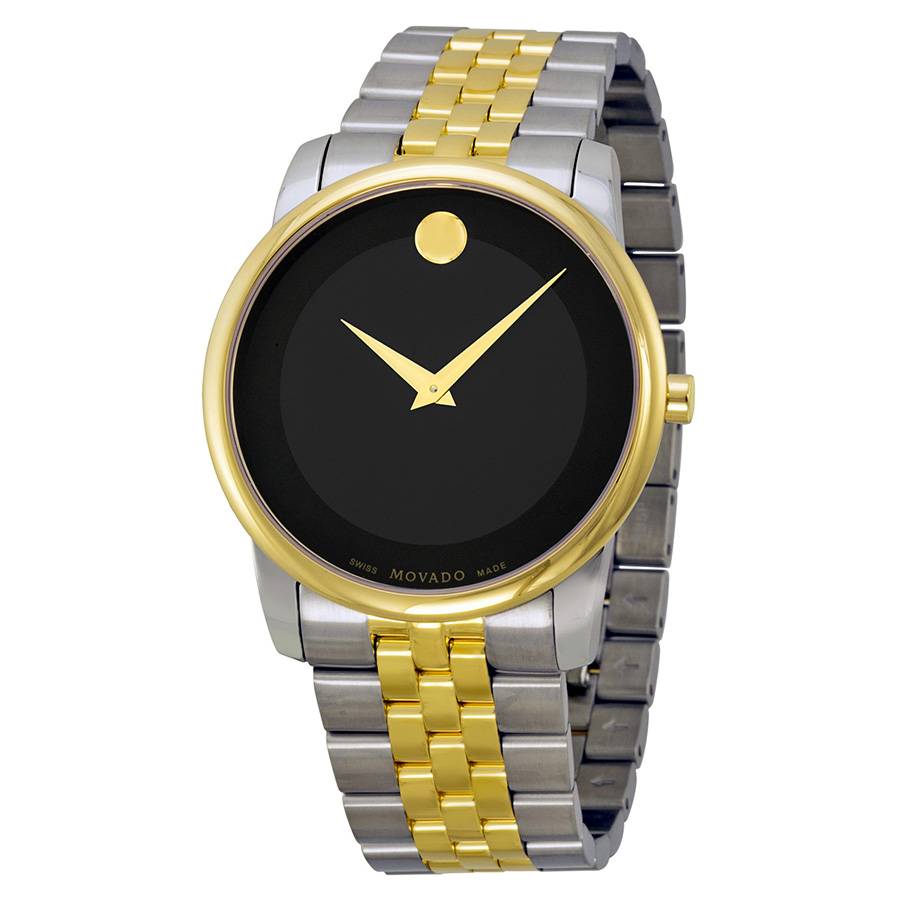 Movado Museum Black Dial Automatic Watch - Timeless elegance in steel
