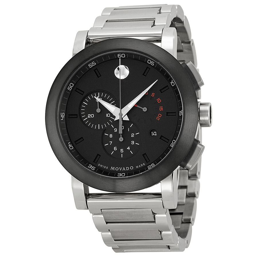 Movado Museum Chronograph Stainless Steel White Dial Men's Watch