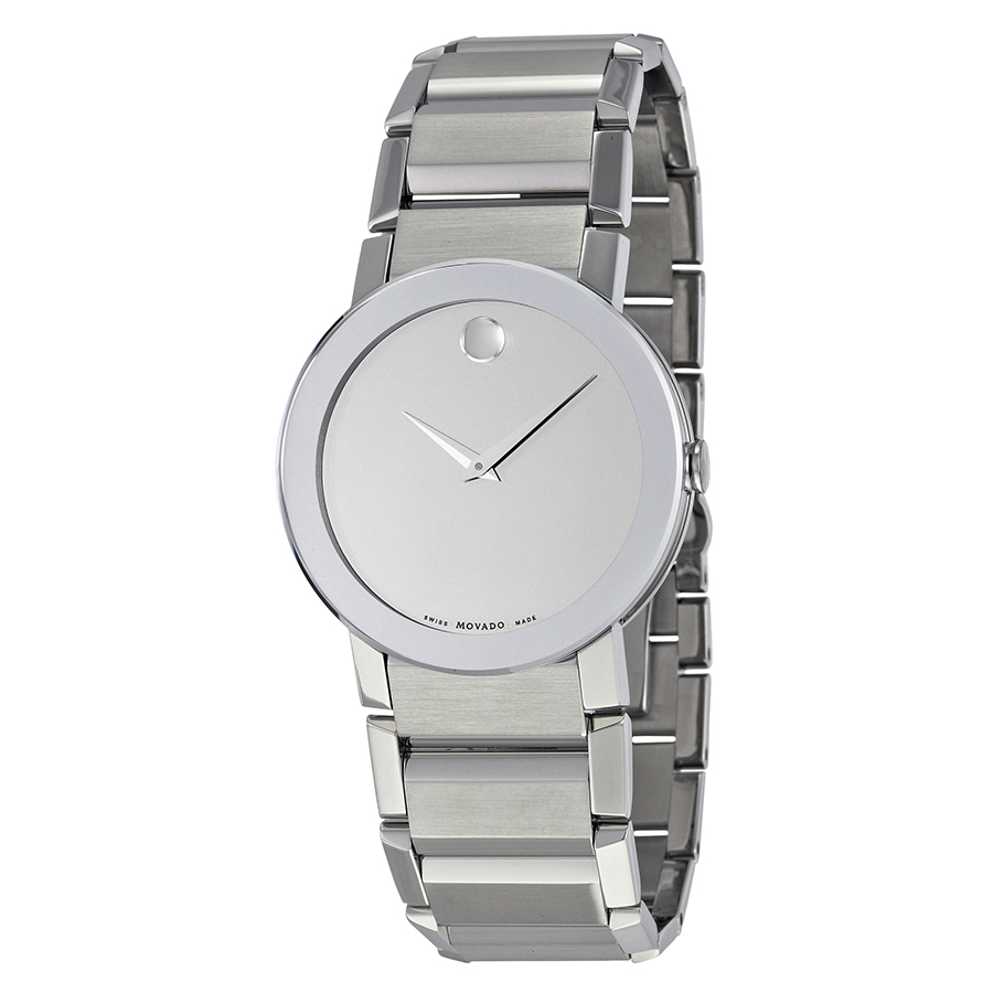 Movado Sapphire Chronograph Mirror Silver Face Watch - Swiss Imitation