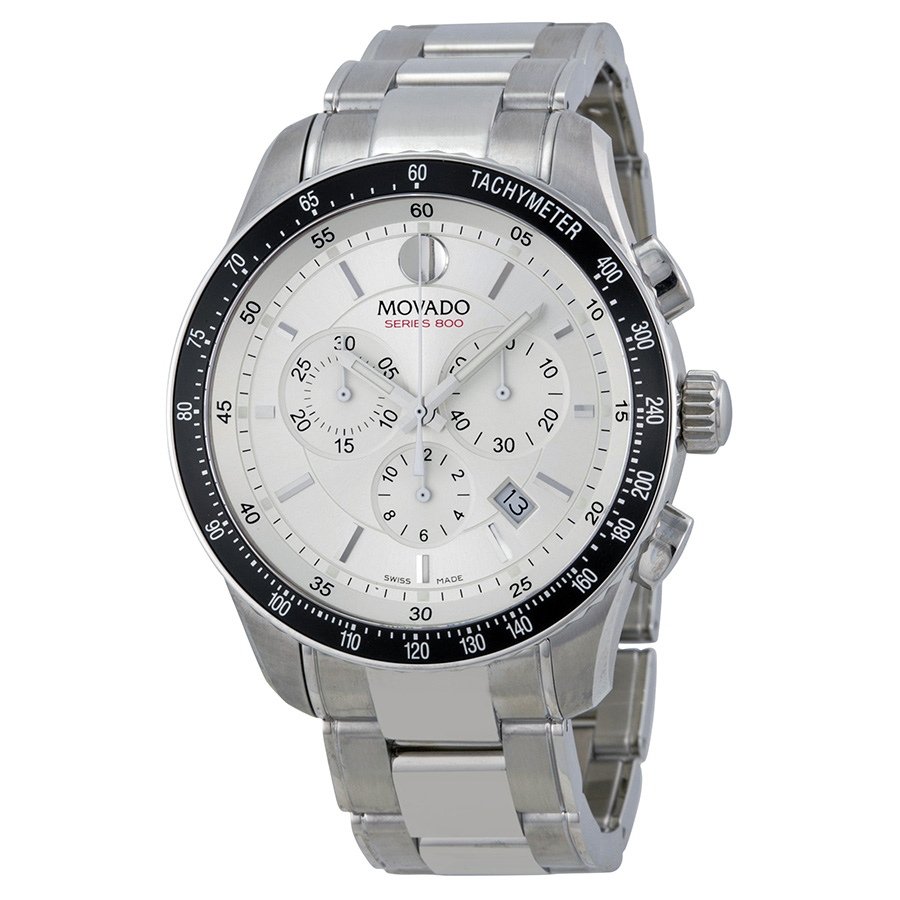 Movado Series 800 2600095 Men's Watch: Stainless Steel Automatic Timepiece with Black Face and Date Display