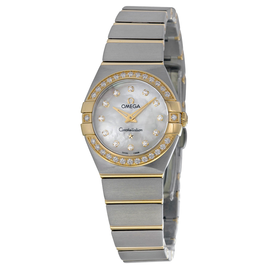Omega Dazzle 123.25.24.60.55.003 Pearl-Glaze White Dial Automatic Luxury Watch