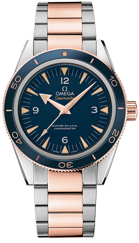 Omega Blue Steel Automatic Diver Watch - Sand-Blasted Case, Luminescent Hands