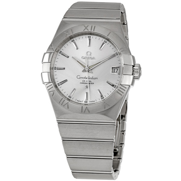 Omega Constellation Classic Chronograph Silver Face Steel Case Watch