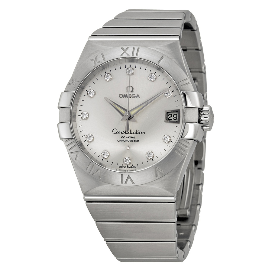 Omega Constellation Elite 42mm Classic Silver Tone Quartz Chronograph Watch