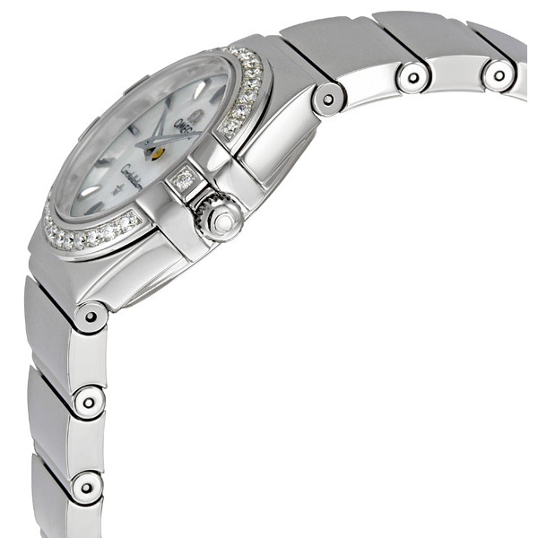 Omega Constellation 24mm Steel & Yellow Gold Diamond Dial Ladies Watch