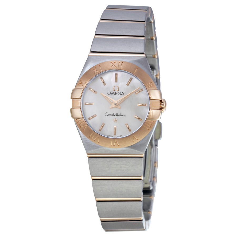 Omega Constellation Mother of Pearl Automatic Watch - Elegance in Pearl White