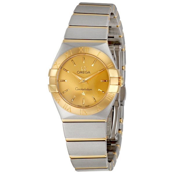 Omega Constellation 24mm Champagne Dial Ladies Steel & Gold Watch