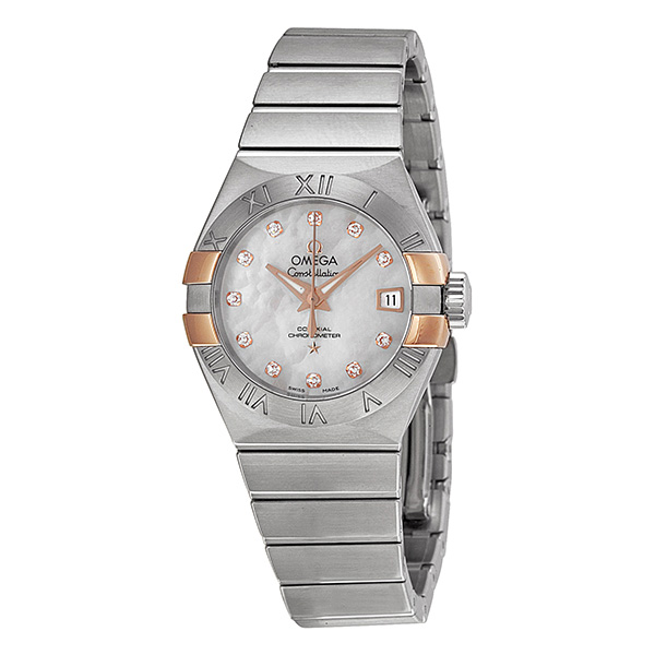Omega Constellation Elite Swiss Clone 18K Gold Bezel Automatic Sapphire Crystal Watch