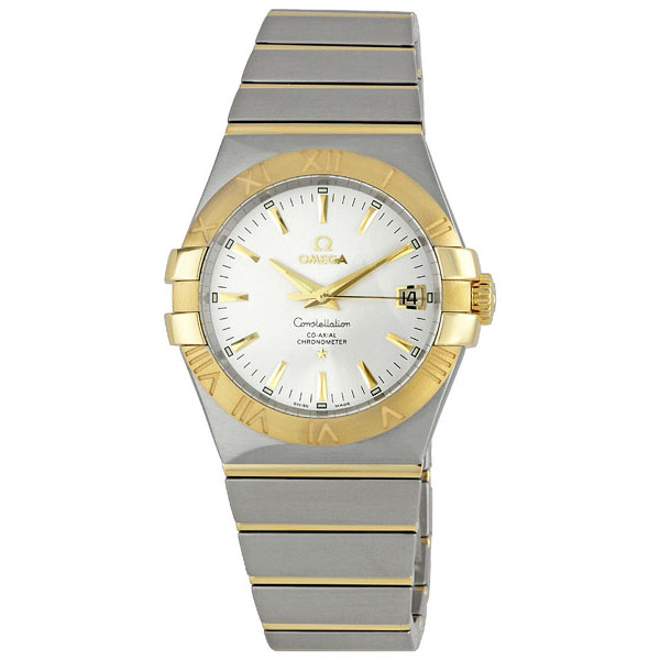 Omega Constellation Swiss Clone 35mm Automatic Steel Black Face Water-Resistant Luxury Watch