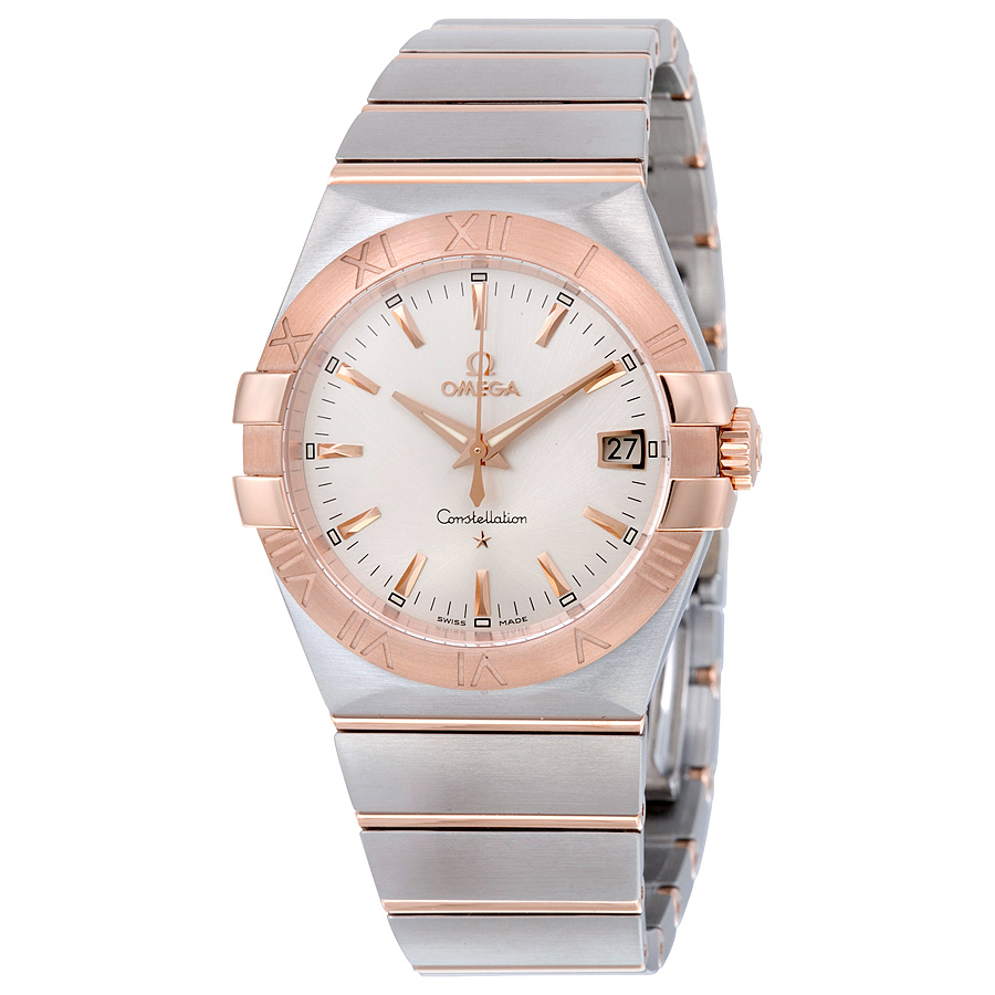 Omega Constellation Classic 42mm Swiss Automatic Chronograph Diamond Bezel Watch