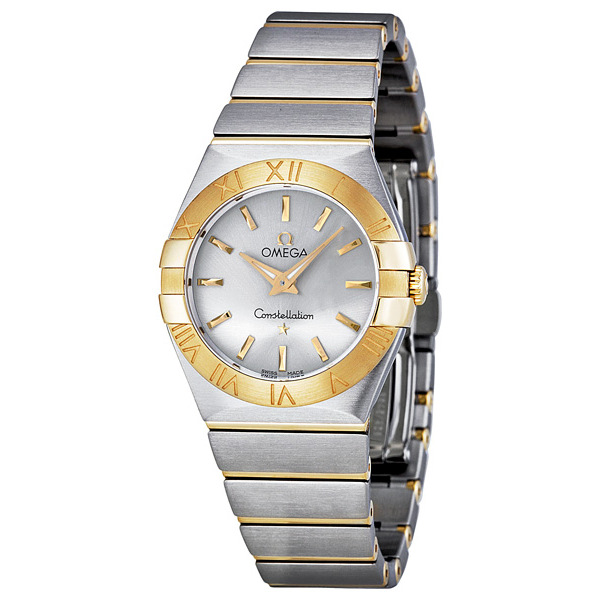 Omega Constellation Steel & Gold Automatic Chronometer Silver Dial Watch