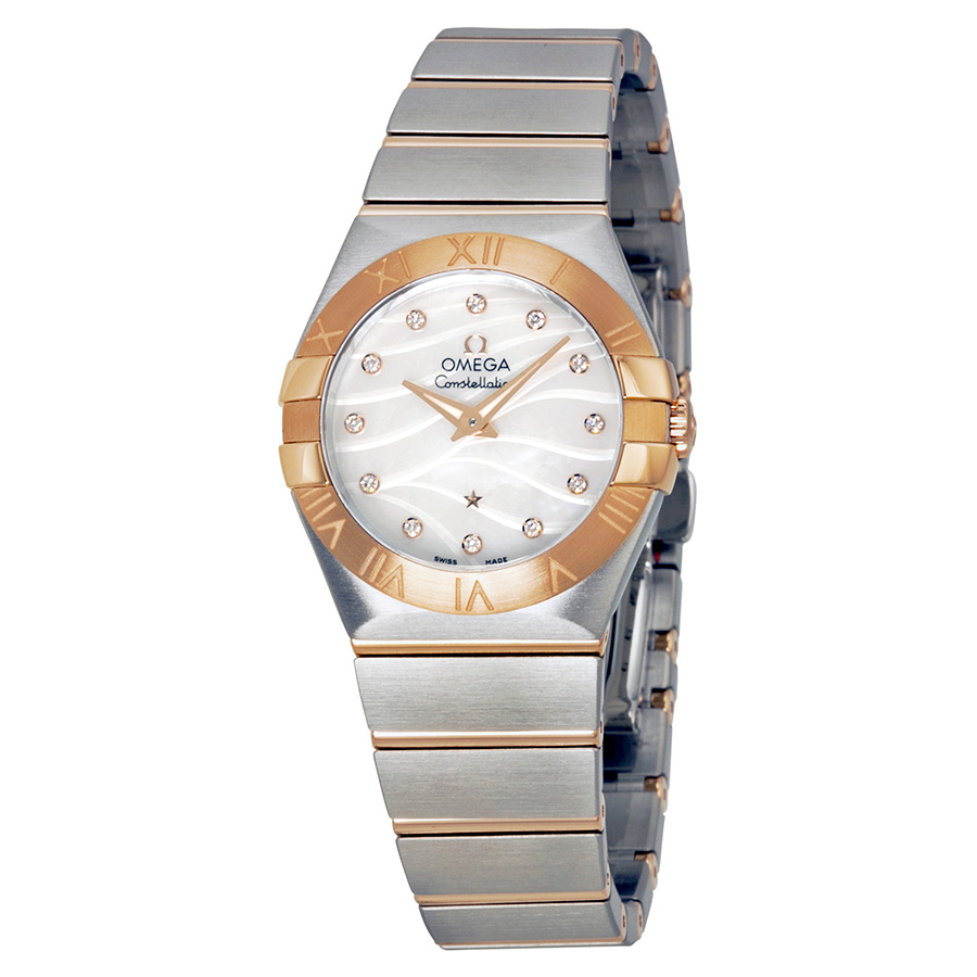 Omega Constellation Lady's Watch: Swiss Clone, 12mm, Steel Case, White Dial, 30M Water Resistant